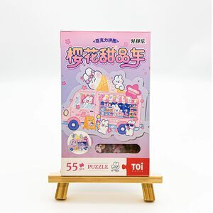 Sakura Sweet Dessert Cart Acrylic Puzzle 